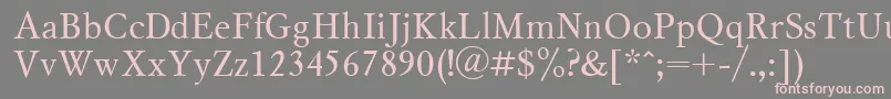 Ukrainianmysl Font – Pink Fonts on Gray Background