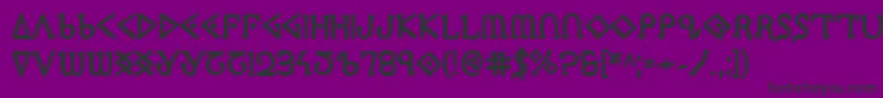 Ppressexb Font – Black Fonts on Purple Background