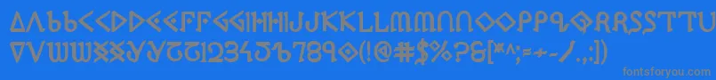 More about Ppressexb Font Ppressexb Font – Gray Fonts on Blue Background