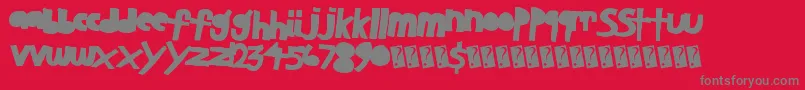 Anotherstudent Font – Gray Fonts on Red Background