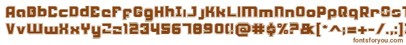 Шрифт WeaponeerAcademy – коричневые шрифты на белом фоне