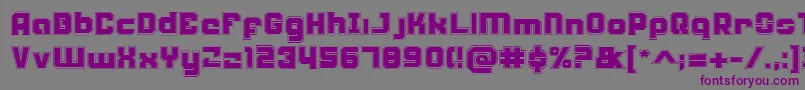 Шрифт WeaponeerAcademy – фиолетовые шрифты на сером фоне