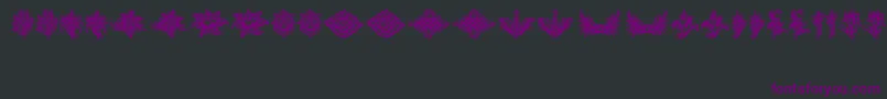 Шрифт SchlussVignetten – фиолетовые шрифты на чёрном фоне