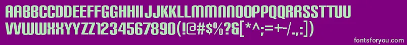 Police CarbonblRegular – polices vertes sur fond violet