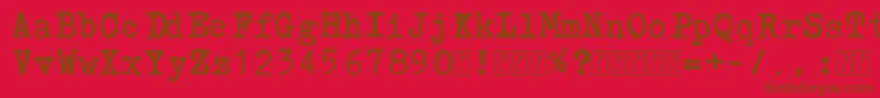 Шрифт Lucznik1303 – коричневые шрифты на красном фоне