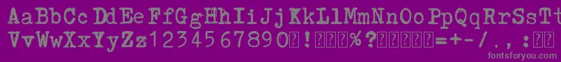 Więcej informacji o czcionce Lucznik1303 Czcionka Lucznik1303 – szare czcionki na fioletowym tle