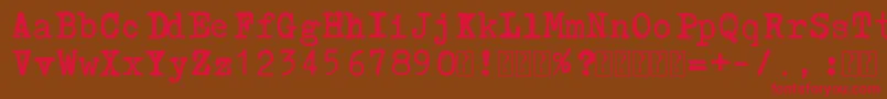 Lucznik1303 Font – Red Fonts on Brown Background