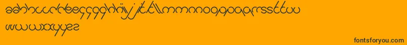 Jailbreak Font – Black Fonts on Orange Background