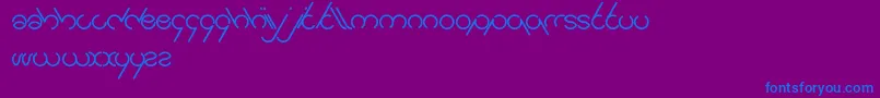 Jailbreak Font – Blue Fonts on Purple Background