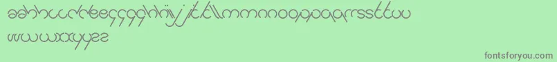 Jailbreak Font – Gray Fonts on Green Background