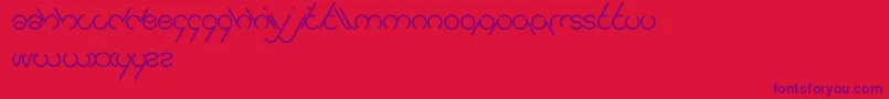 Jailbreak Font – Purple Fonts on Red Background