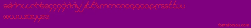 Jailbreak Font – Red Fonts on Purple Background