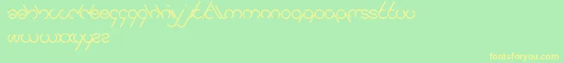 Jailbreak Font – Yellow Fonts on Green Background