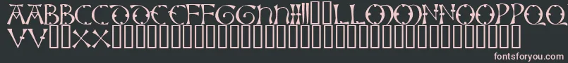Lisbjerg Font – Pink Fonts on Black Background
