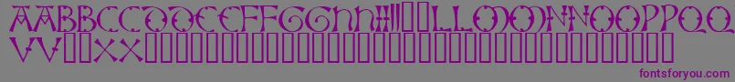 Lisbjerg Font – Purple Fonts on Gray Background