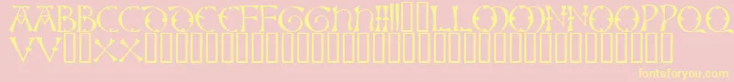 Lisbjerg Font – Yellow Fonts on Pink Background