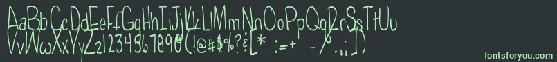 Poisonedapples Font – Green Fonts on Black Background