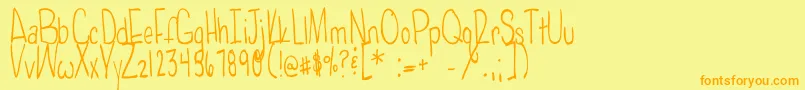 fuente Poisonedapples – Fuentes Naranjas Sobre Fondo Amarillo