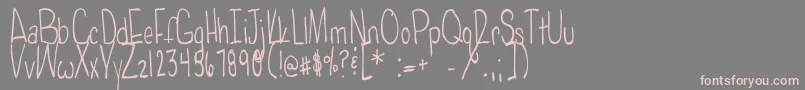 Poisonedapples Font – Pink Fonts on Gray Background