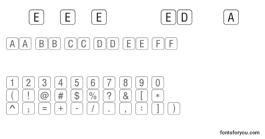 Schriftart RrkeyletterslimitedNormal – Alphabet, Zahlen, spezielle Symbole