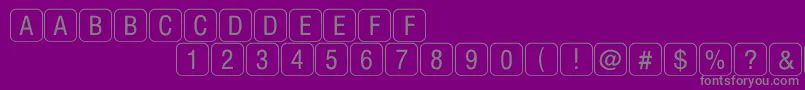 En savoir plus sur la police RrkeyletterslimitedNormal Police RrkeyletterslimitedNormal – polices grises sur fond violet