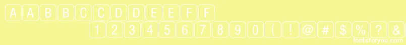 fuente RrkeyletterslimitedNormal – Fuentes Blancas Sobre Fondo Amarillo