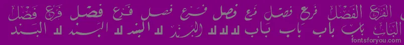 McsBookTitle1 Font – Gray Fonts on Purple Background