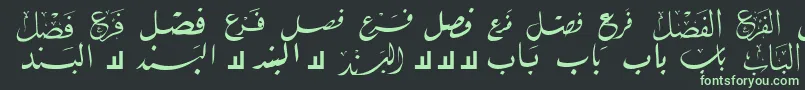 McsBookTitle1 Font – Green Fonts on Black Background