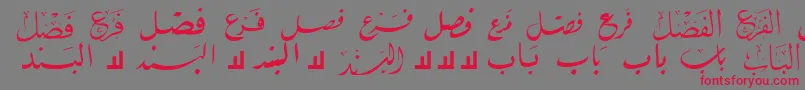 McsBookTitle1 Font – Red Fonts on Gray Background