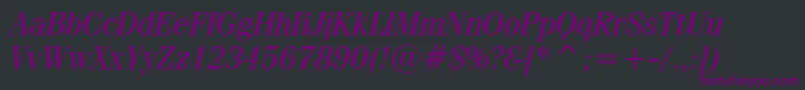 Feniceni Font – Purple Fonts on Black Background