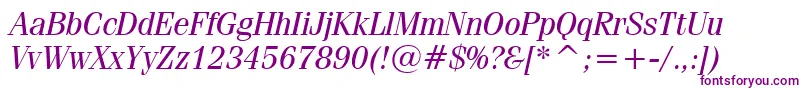 Feniceni Font – Purple Fonts on White Background
