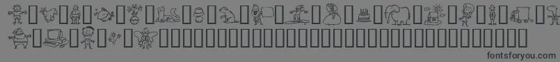 MinimumWageIncomplete Font – Black Fonts on Gray Background