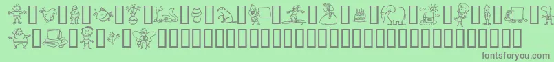 MinimumWageIncomplete Font – Gray Fonts on Green Background
