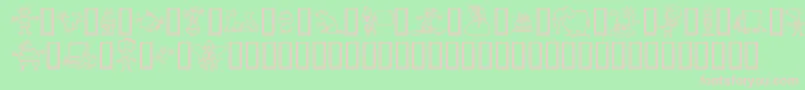 MinimumWageIncomplete Font – Pink Fonts on Green Background