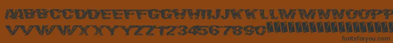 More about Finalslash Font Finalslash Font – Black Fonts on Brown Background