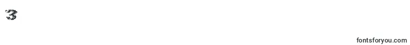 フォントFinalslash – フォント数字3