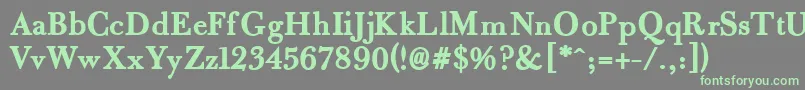 More about FradleB Font FradleB Font – Green Fonts on Gray Background