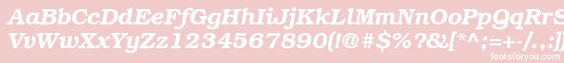 ItcBookmanLtDemiItalic Font – White Fonts on Pink Background
