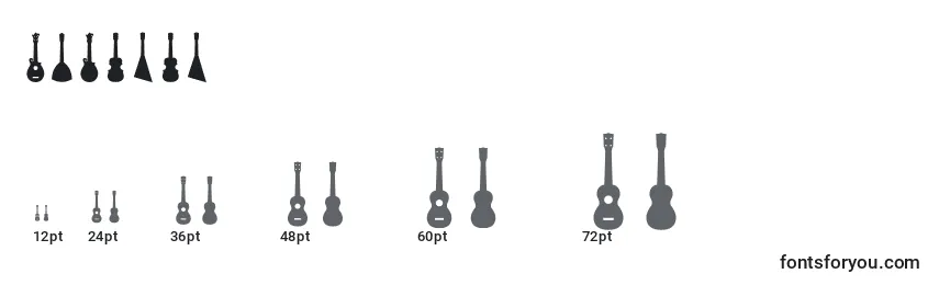 sizes of ukulele font, ukulele sizes