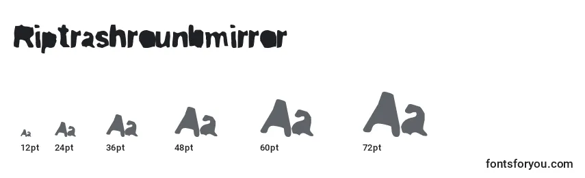 sizes of riptrashroundmirror font, riptrashroundmirror sizes