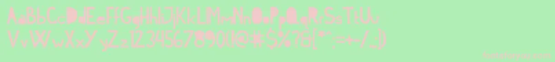 Cymobold2 Font – Pink Fonts on Green Background