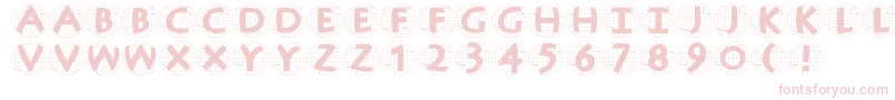 Antiquaingridballoons Font – Pink Fonts on White Background