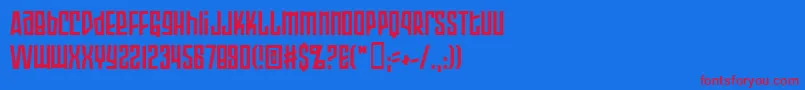 ArmorPiercing2.0Bb Font – Red Fonts on Blue Background