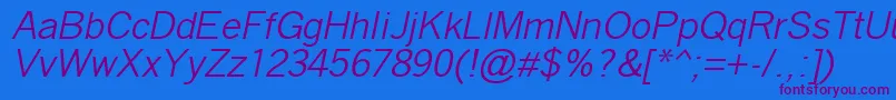 En savoir plus sur la police QuicktypeItalic Police QuicktypeItalic – polices violettes sur fond bleu