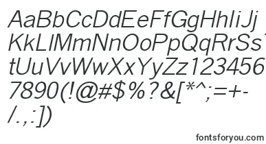  QuicktypeItalic font