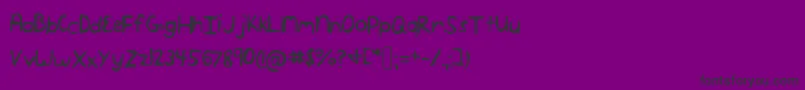 Lydia Font – Black Fonts on Purple Background