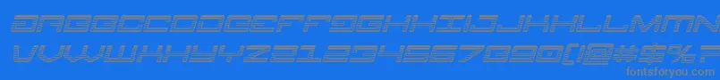 Шрифт Legionchromeital – серые шрифты на синем фоне