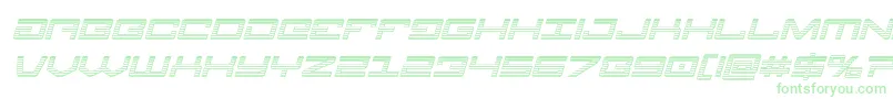 Шрифт Legionchromeital – зелёные шрифты