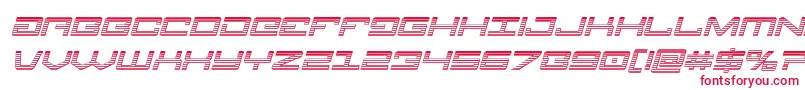 Шрифт Legionchromeital – красные шрифты