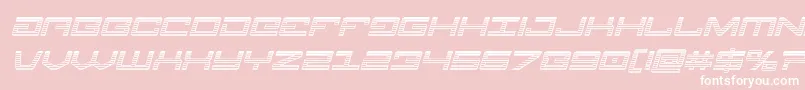 Шрифт Legionchromeital – белые шрифты на розовом фоне